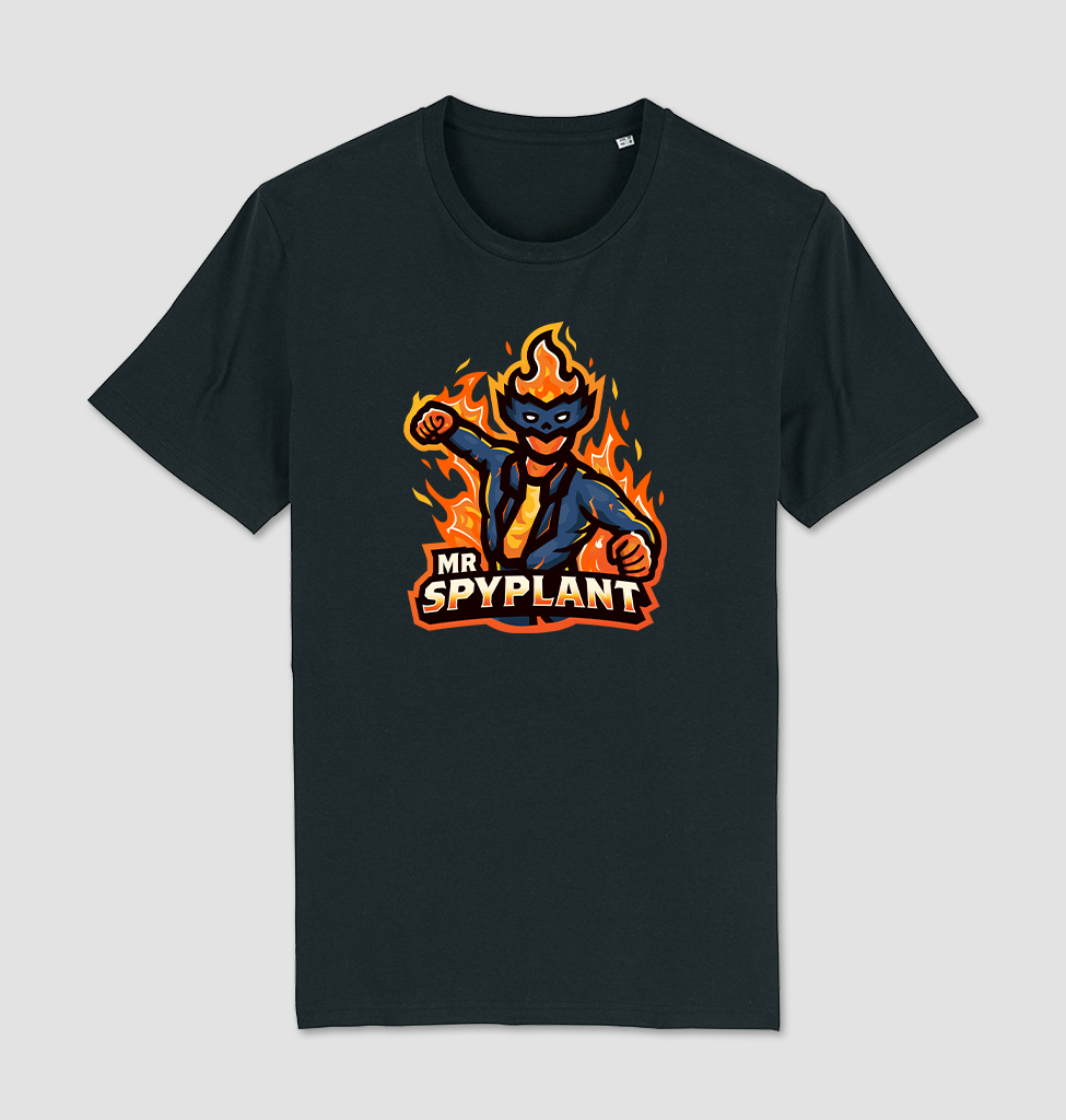 Helte MrSpyplant Sort T-Shirt