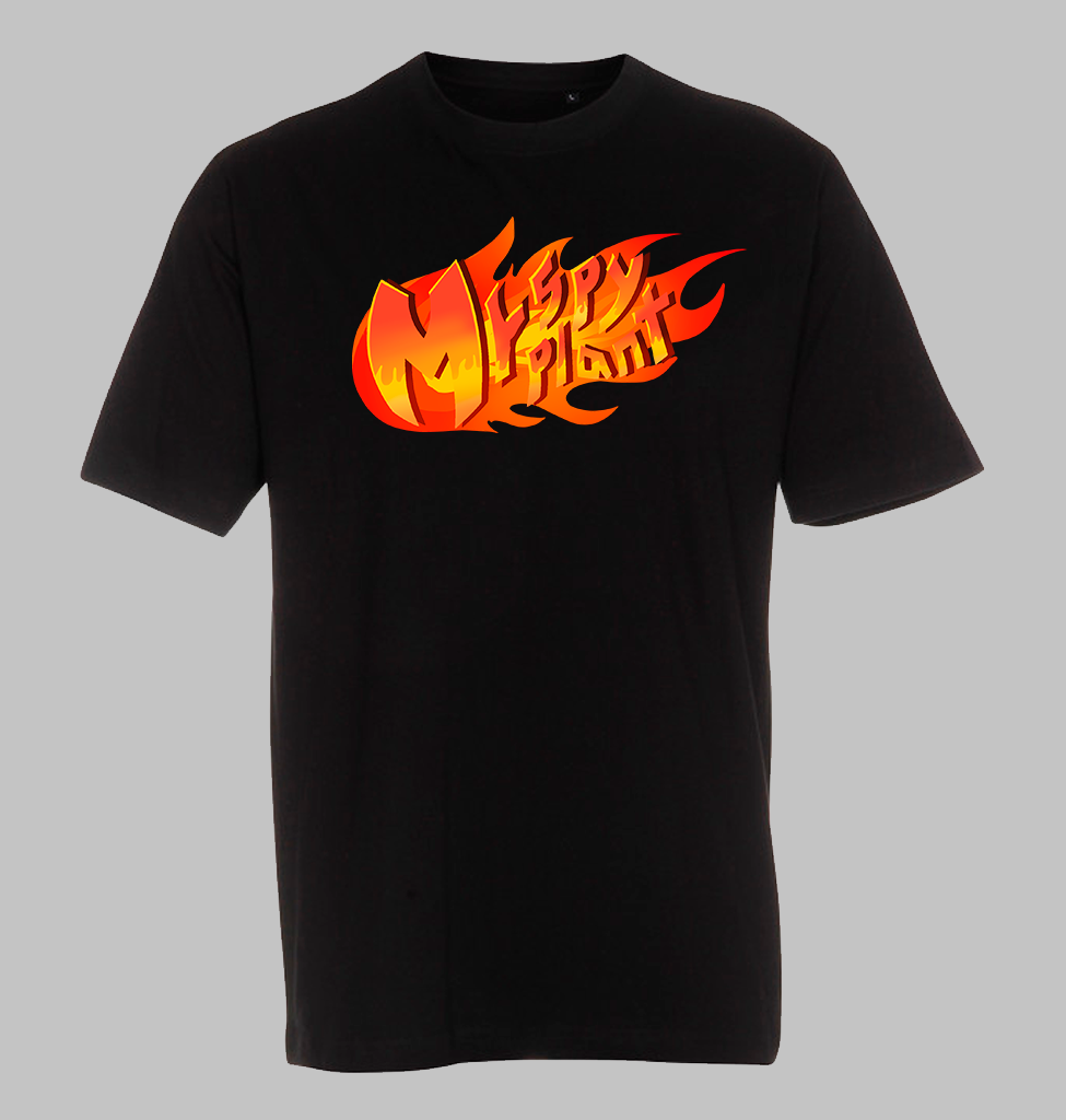 MrSpyplant Sort Flamme T-Shirt