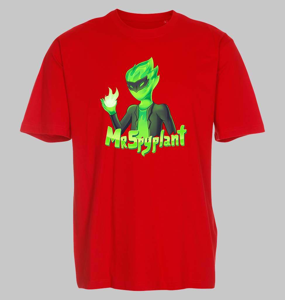 Grøn MrSpyplant Rød T-Shirt