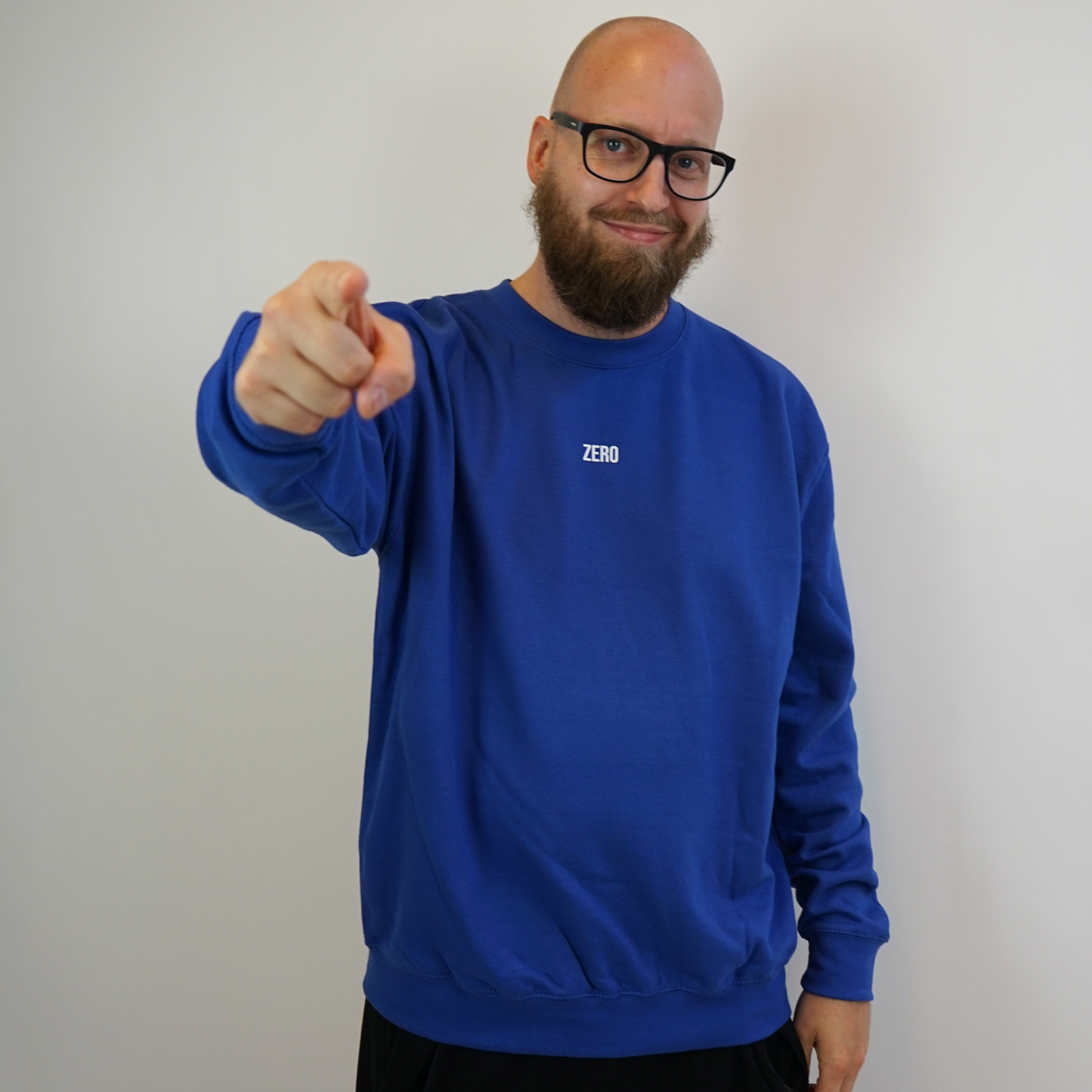 Zero Blå Sweatshirt